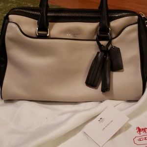 Coach Legacy Two Tone Leather Haley Satchel